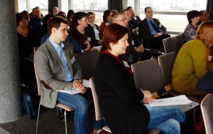 Aufmerksame Zuhörer bei der Konferenz im Rahmen des Förderprogramms Belarus in Minsk.